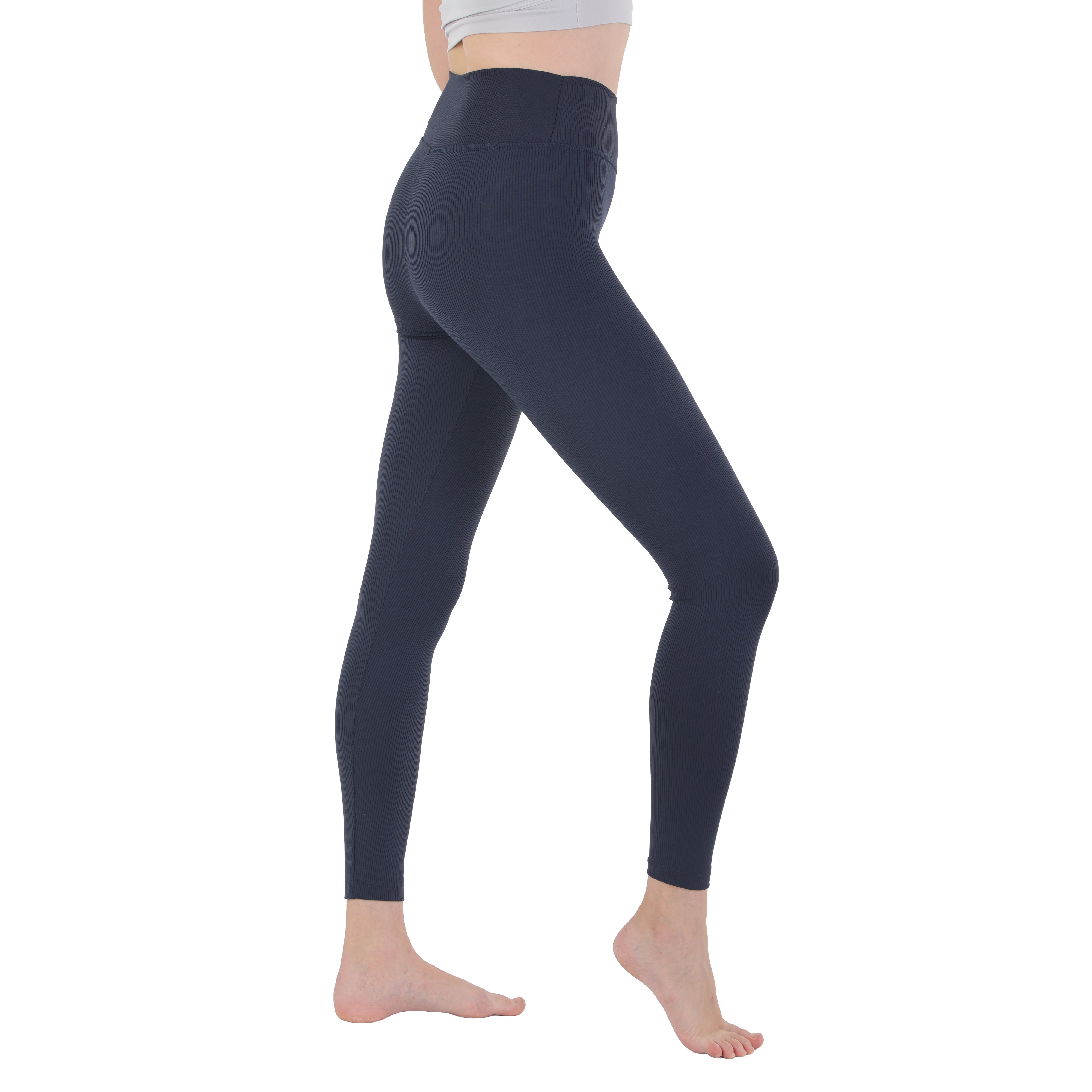 High-Waist Ribbed Seamless Leggings – Sculpting, Squat Proof & Ultra Soft Activewear