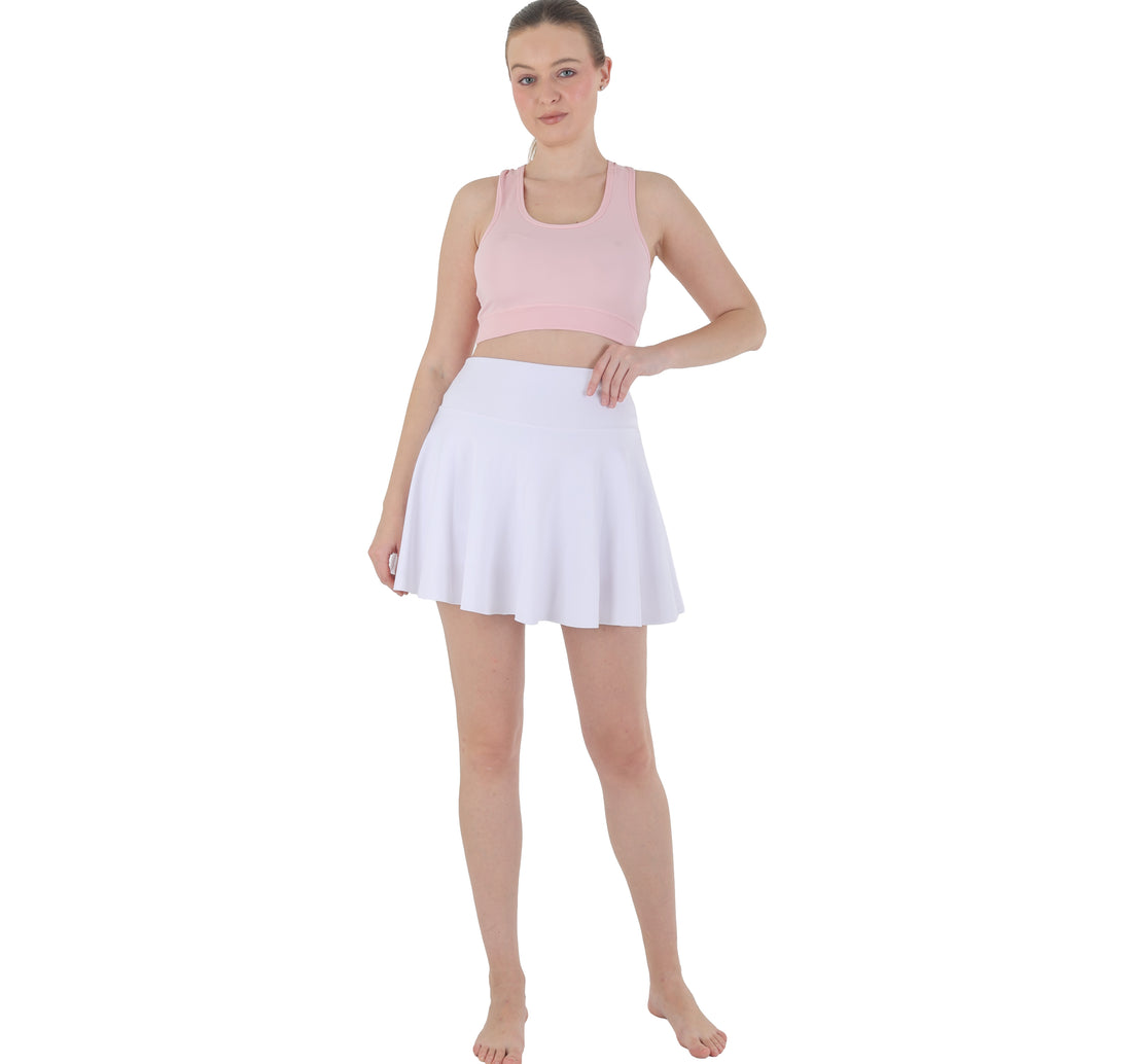 High Waisted Pleated Sports Skort with Built-in Shorts – Lightweight, Squat-Proof, Tennis & Fitness Skirt for Women