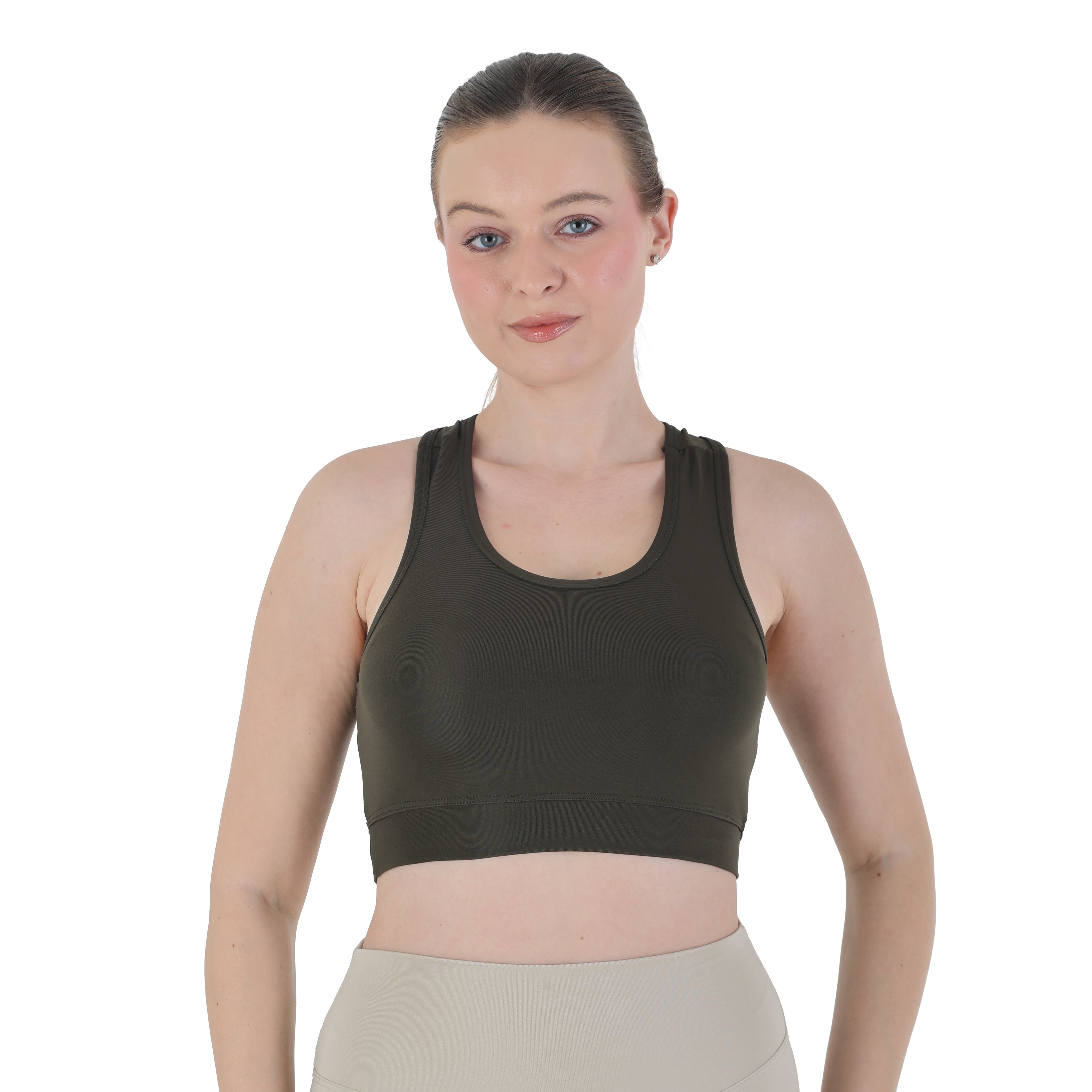 Women’s Seamless Sports Bra – Medium Support, Breathable Racerback for Gym, Yoga & Everyday Wear