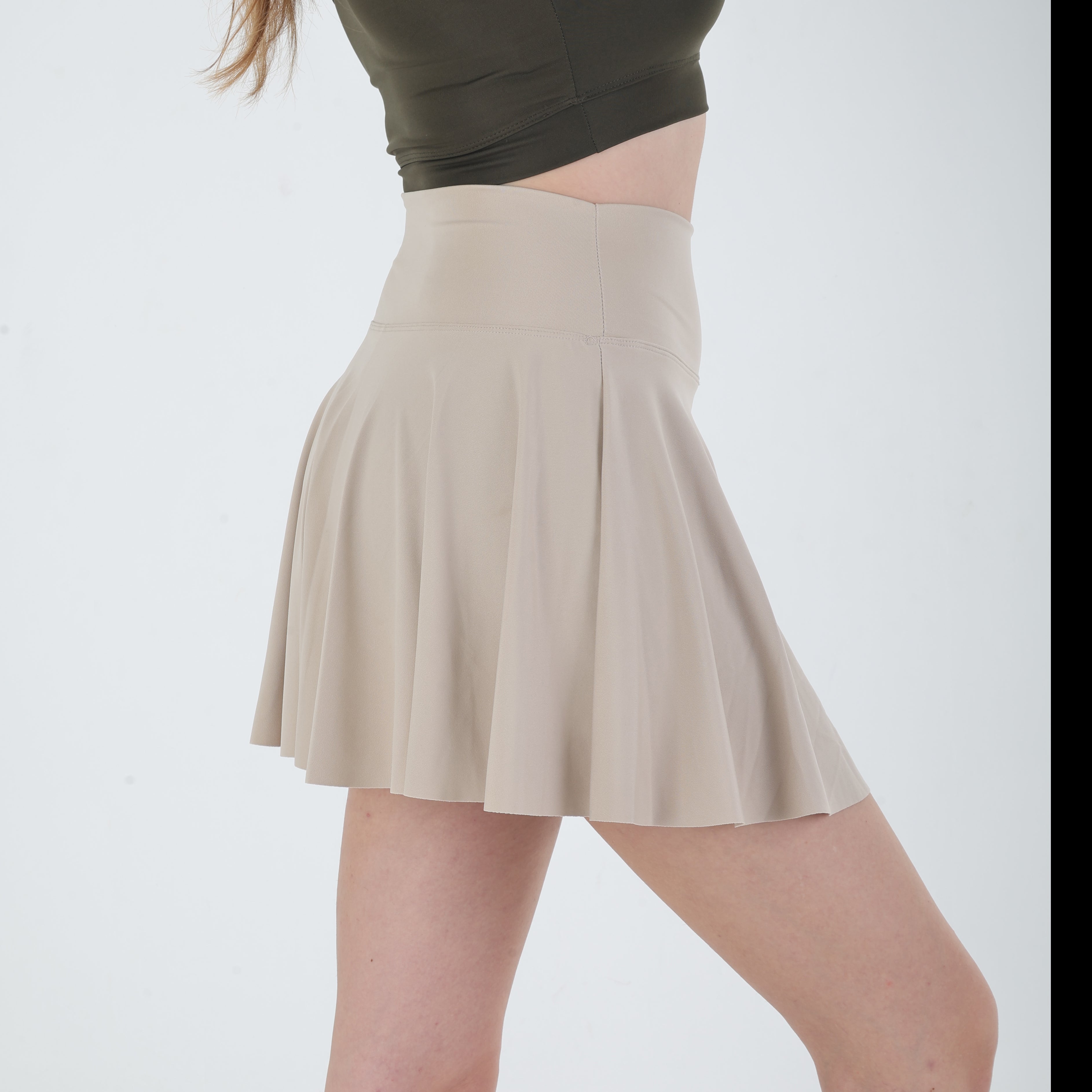 High Waisted Pleated Sports Skort with Built-in Shorts – Lightweight, Squat-Proof, Tennis & Fitness Skirt for Women