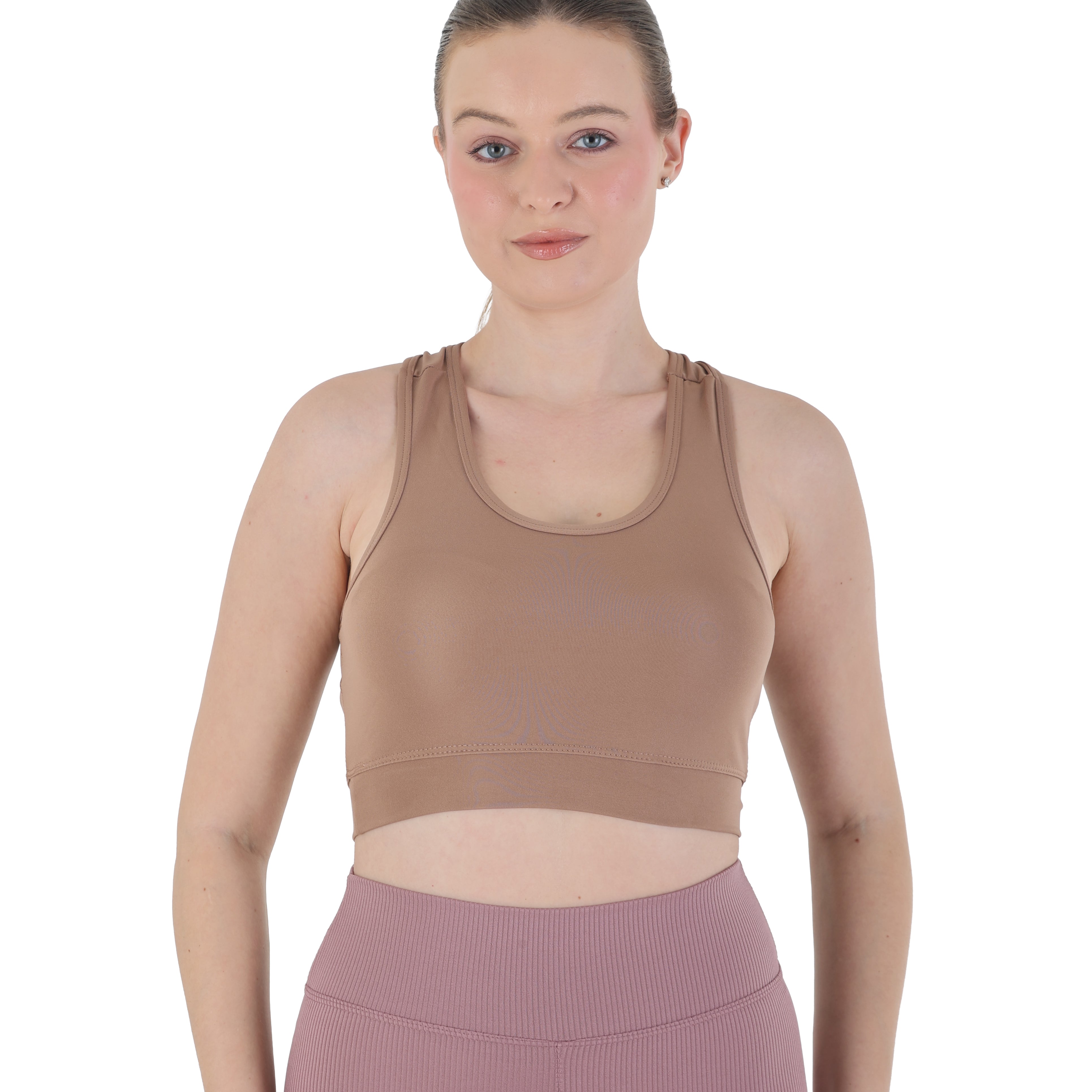 Women’s Seamless Sports Bra – Medium Support, Breathable Racerback for Gym, Yoga & Everyday Wear