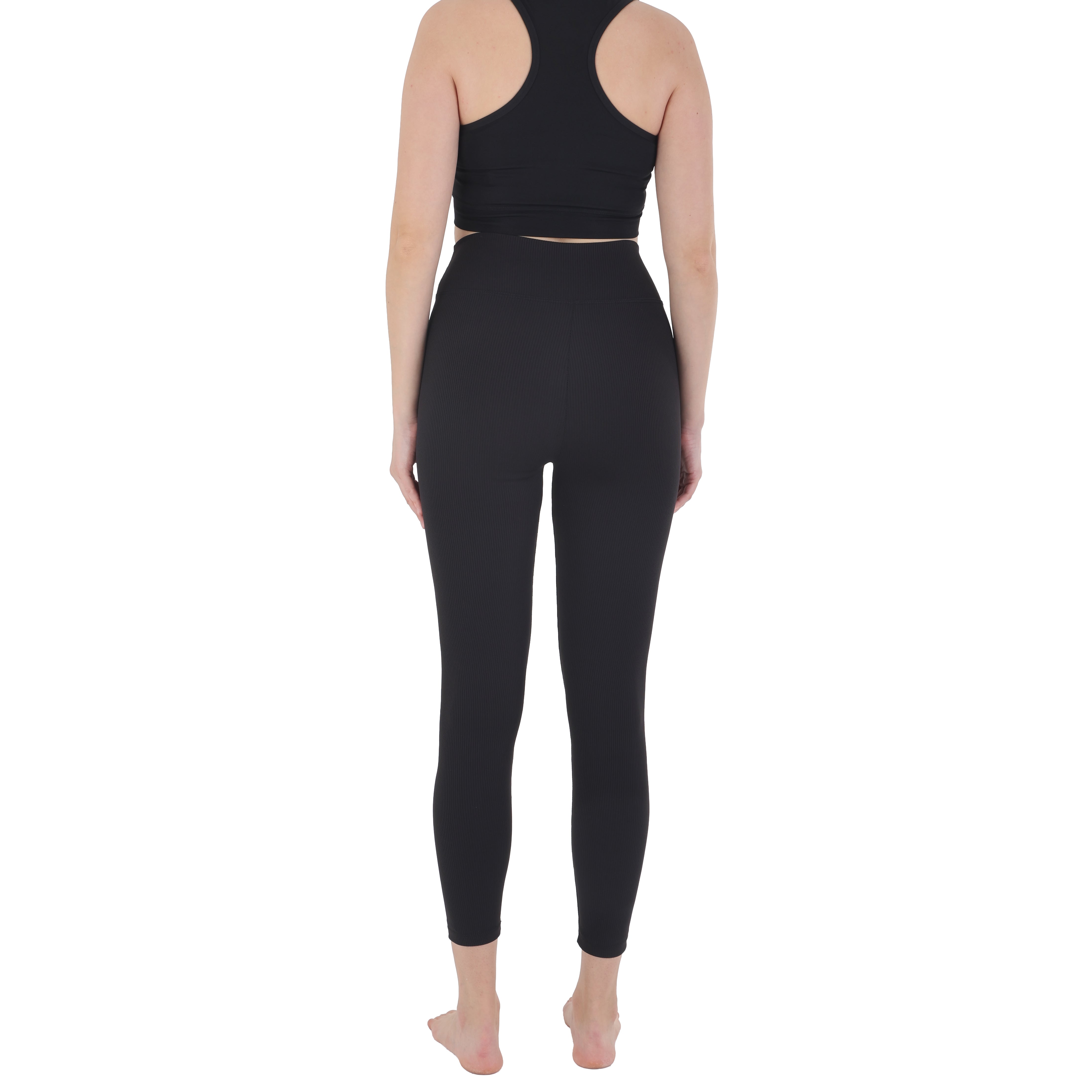 High-Waist Ribbed Seamless Leggings – Sculpting, Squat Proof & Ultra Soft Activewear