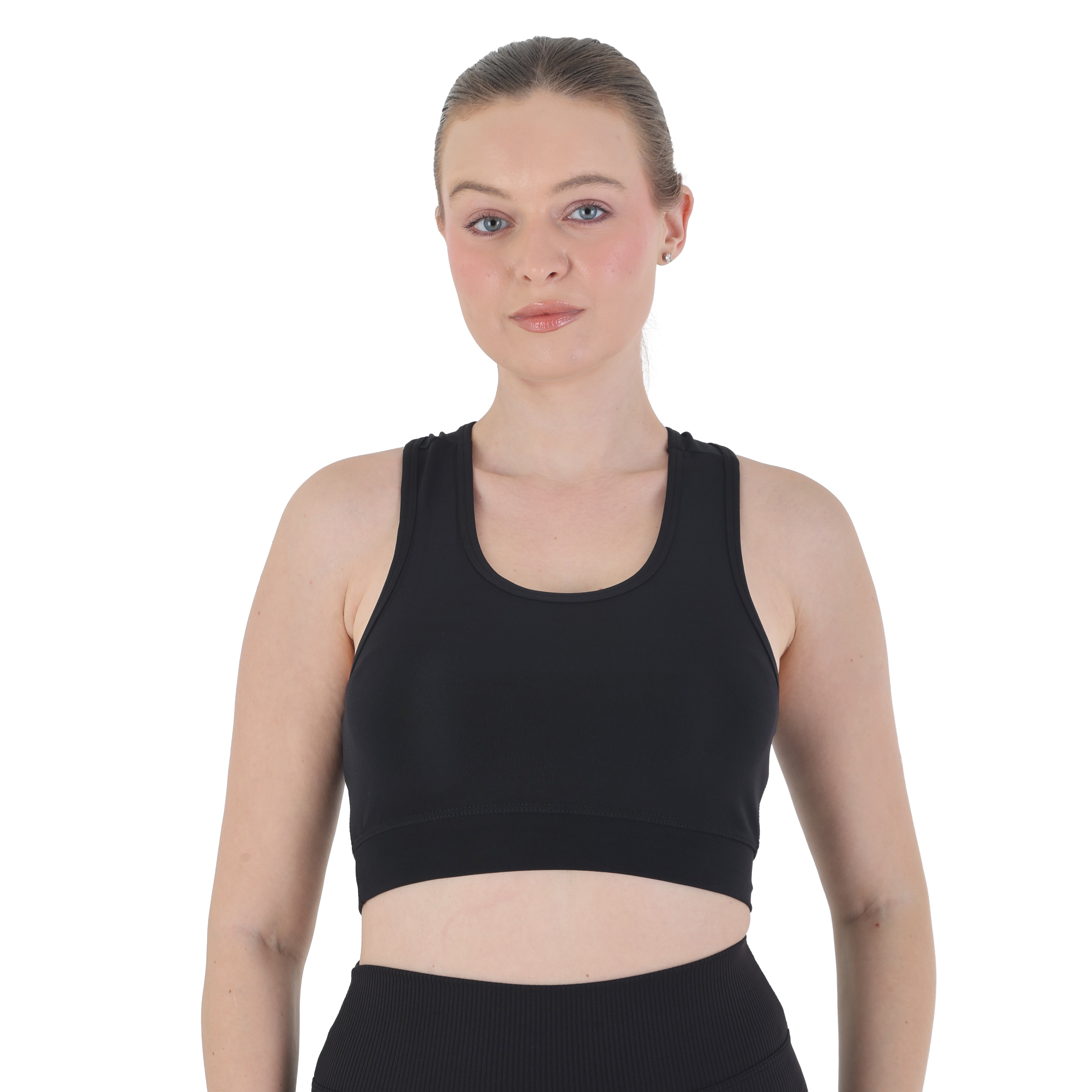 Women’s Seamless Sports Bra – Medium Support, Breathable Racerback for Gym, Yoga & Everyday Wear