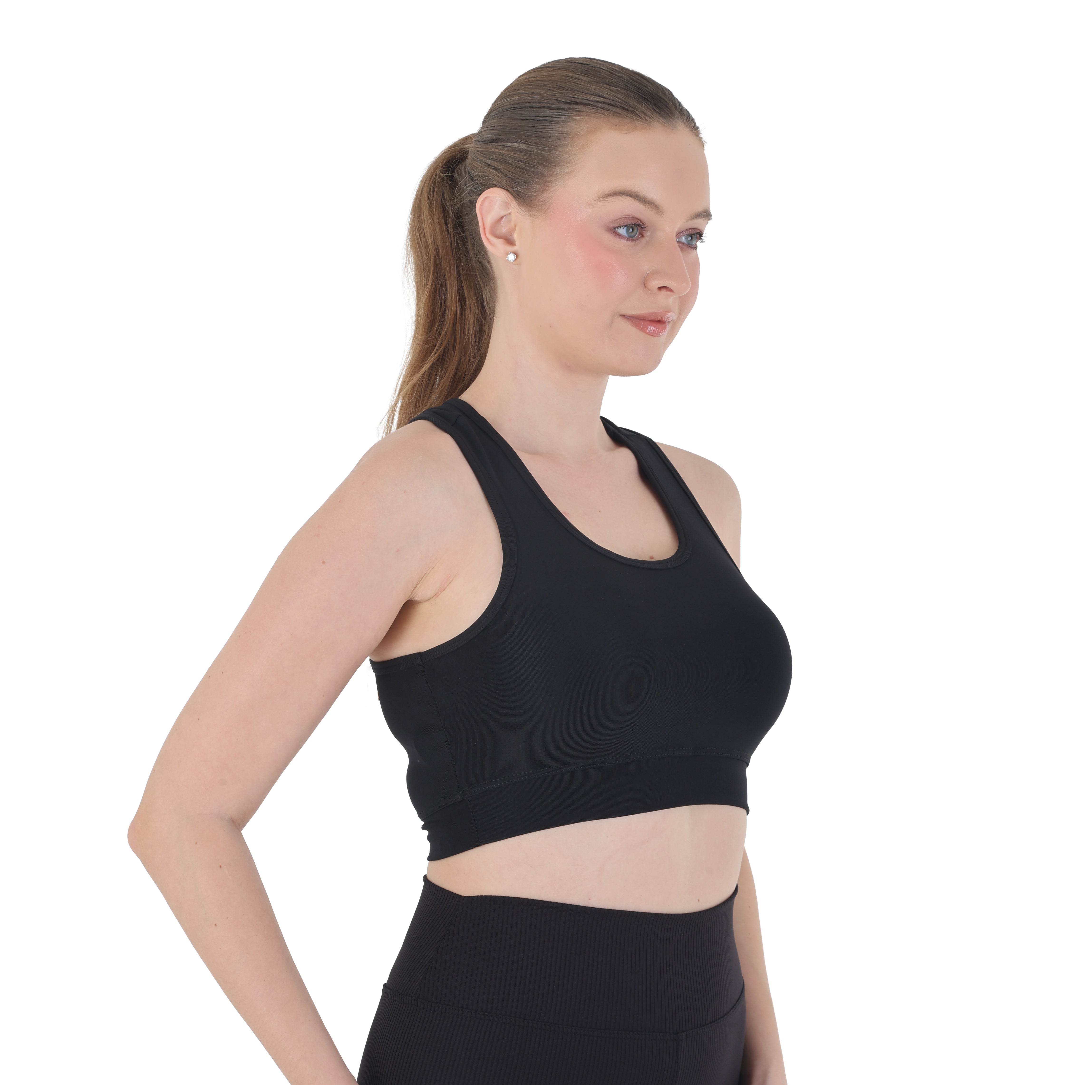 Women’s Seamless Sports Bra – Medium Support, Breathable Racerback for Gym, Yoga & Everyday Wear