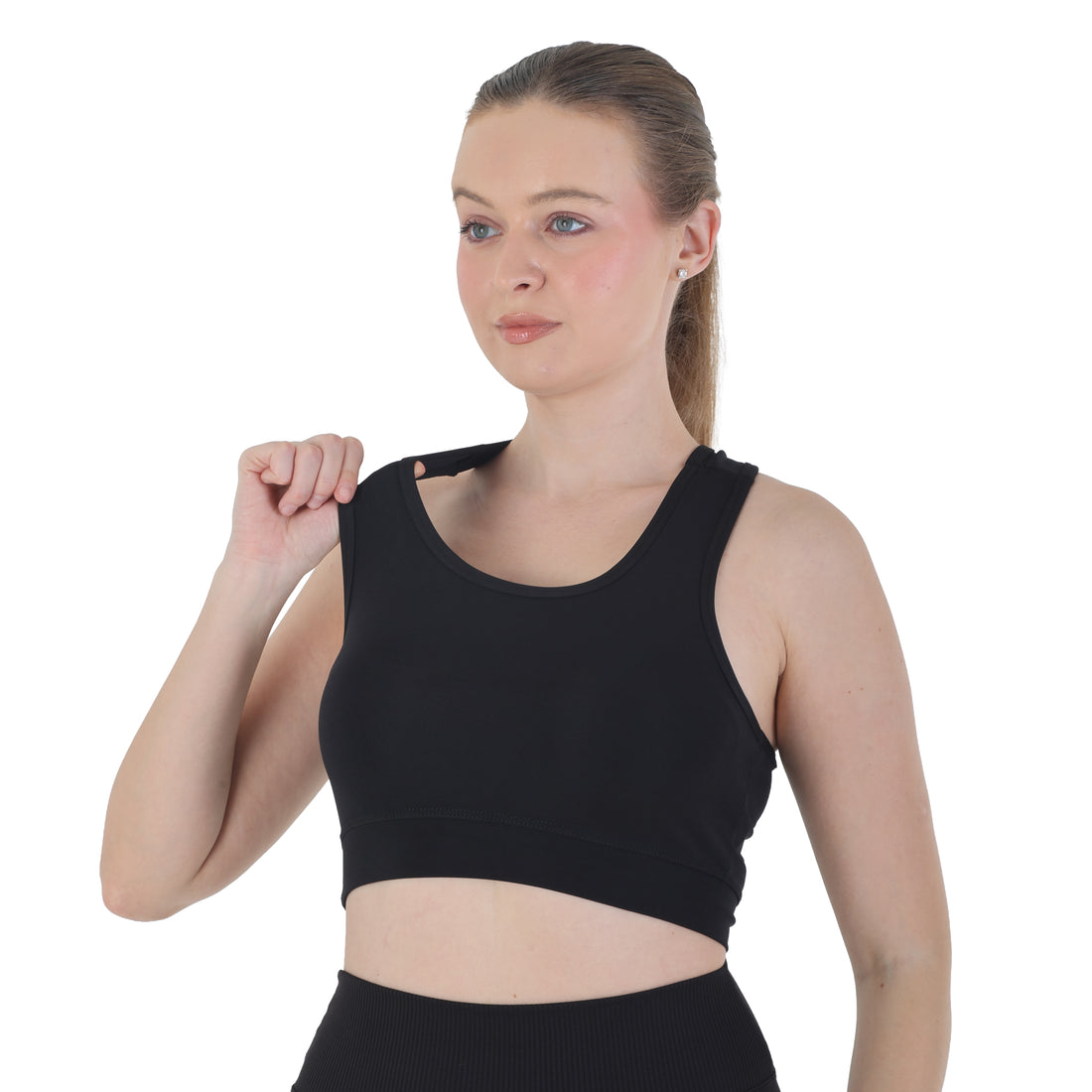 Women’s Seamless Sports Bra – Medium Support, Breathable Racerback for Gym, Yoga & Everyday Wear