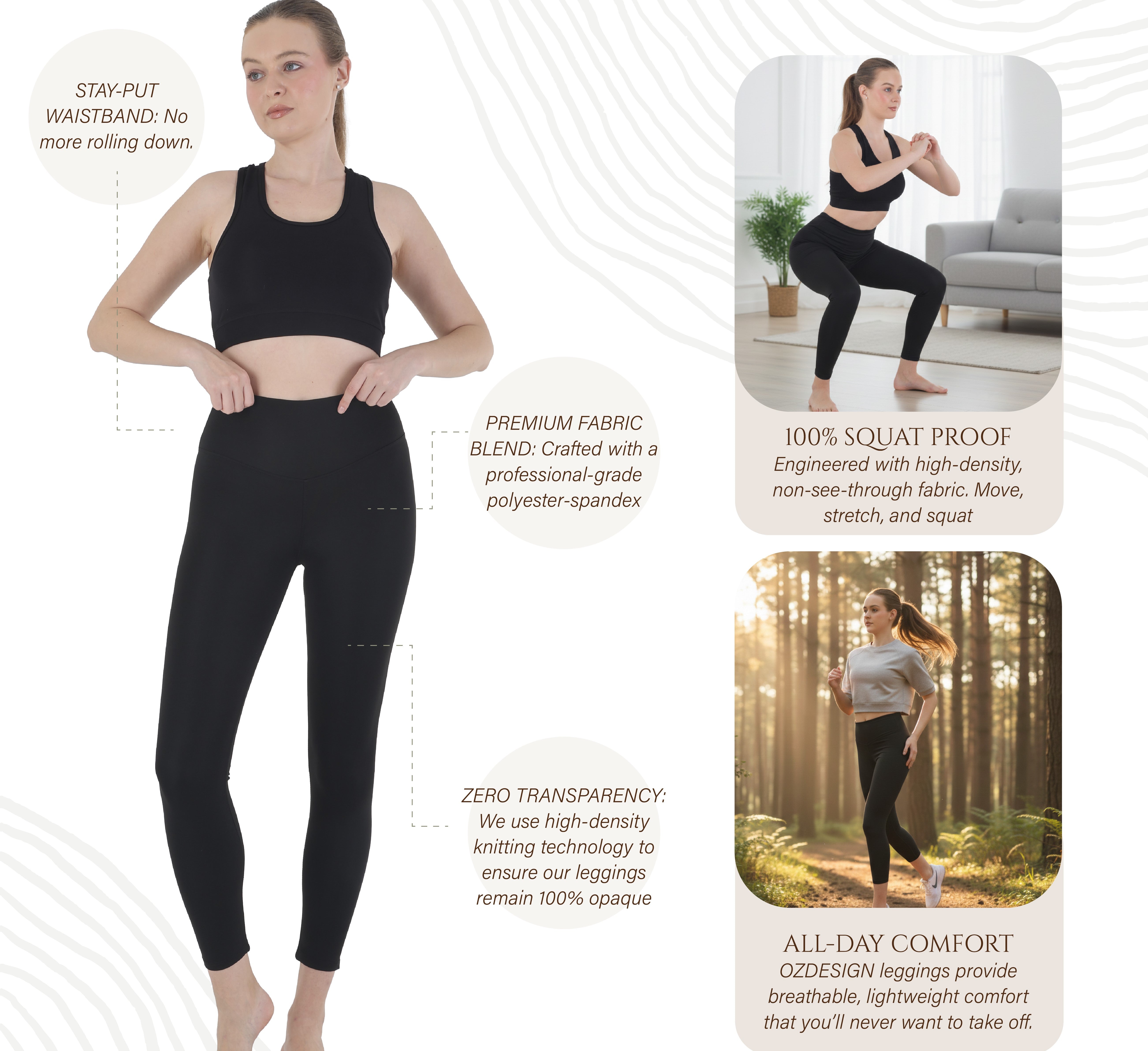 Women's High-Waist Seamless Leggings, Sports, Yoga and Running Leggings with Tummy Control, Butt Shaping, Soft Stretch