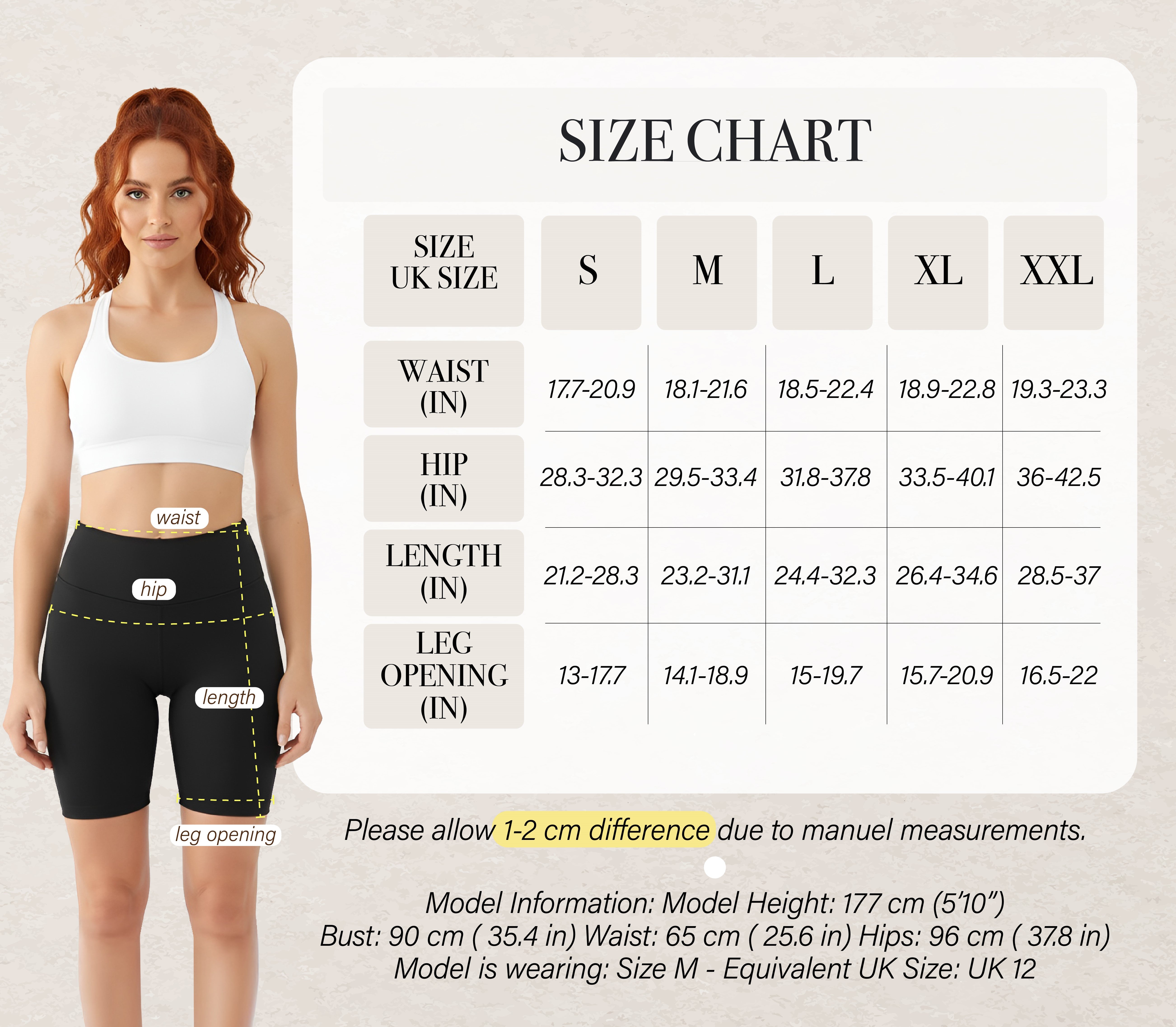 OZDESIGN Women’s High Waisted Biker Shorts – Squat Proof, Non See Through, Stretchy Gym Yoga Shorts for Workout, Running & Everyday Wear